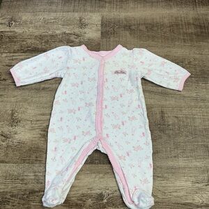 Original Peter Rabbit By Beatrix Potter Pink Footed Bunny Sleeper 3-6 Months